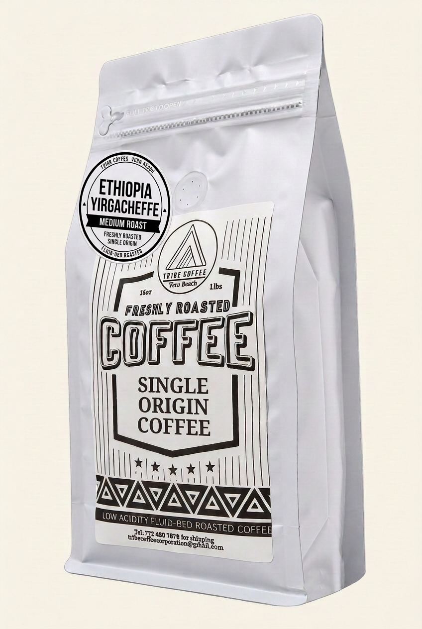 Ethiopia Medium Roast bag mockup
