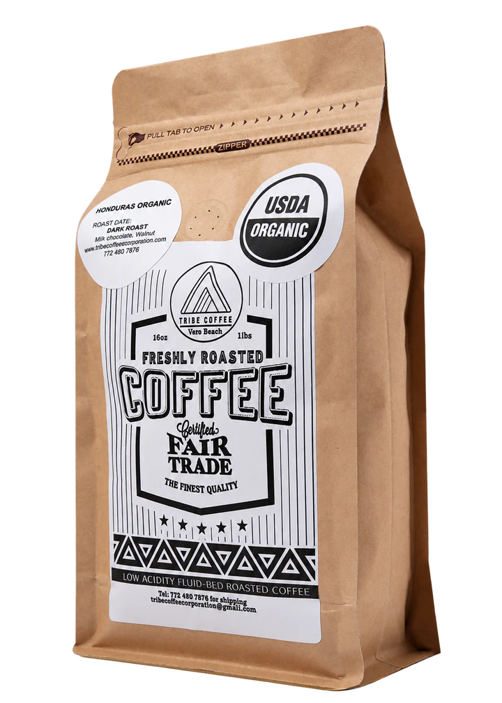 Tribe Coffee Honduras Organic Dark Roast 1 lb bag