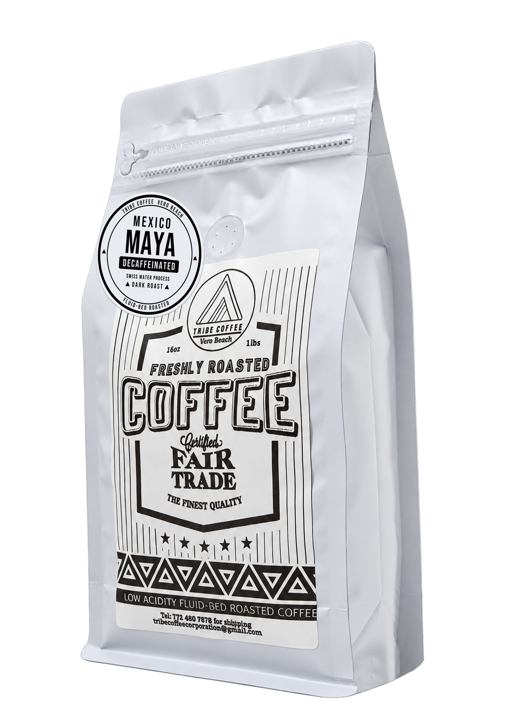 Tribe Coffee Mexican decaffeinated coffee bag